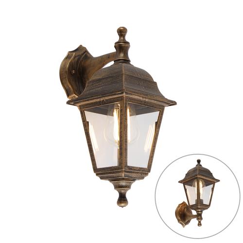 Vonkajšia nástenná lampa starožitné zlato IP44 - Capital