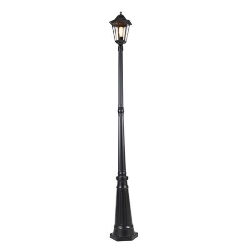 Klasická vonkajšia lampa čierna 200 cm IP44 - Havana
