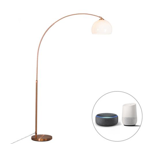 Inteligentná oblúková lampa medená vrátane A60 Wifi - Arc Basic