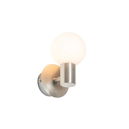 Moderná nástenná lampa oceľ IP44 - Cederic Up