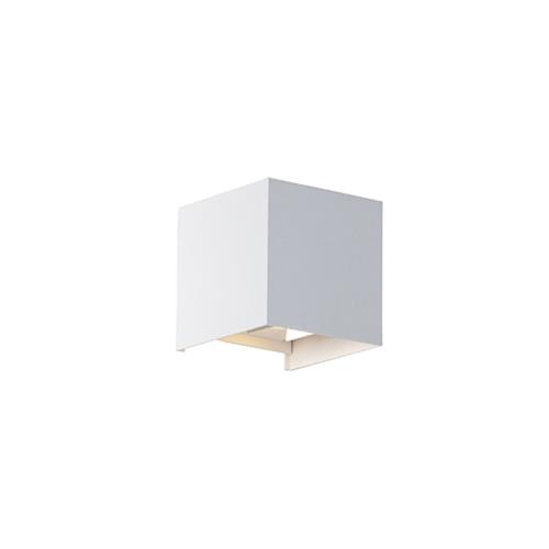 Vonkajšia nástenná lampa biela vrátane LED 2-svetlo IP54 - Edwin