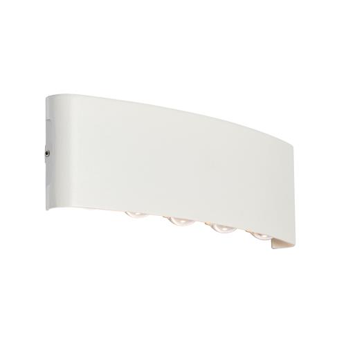 Vonkajšia nástenná lampa biela vrátane LED 10-svetlo IP54 - Silly
