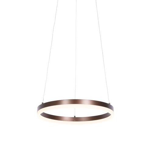 Závesné svietidlo tmavá bronz 40 cm vrátane LED 3-stupňové stmievateľné - Anello