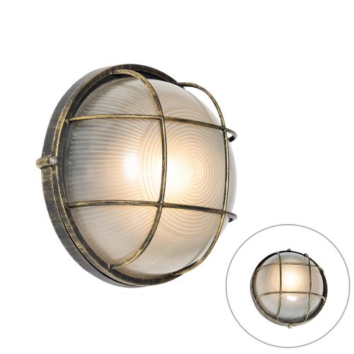 Priemyselná vonkajšia nástenná lampa staroružová IP44 - Hanneke