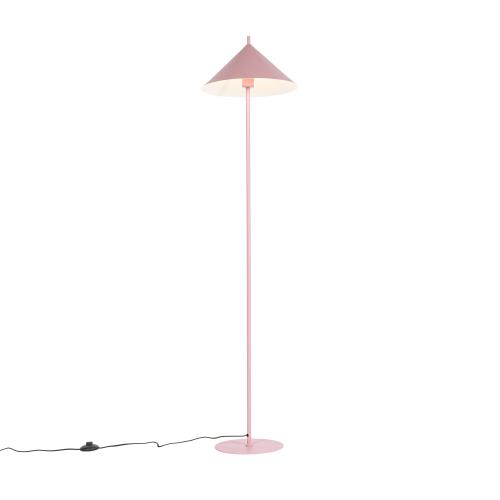 Dizajnová stojacia lampa ružový trojuholník - Triangolo