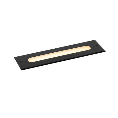 Moderný bodový svietidlo do zeme čierny 30 cm vrátane LED IP65 - Eline