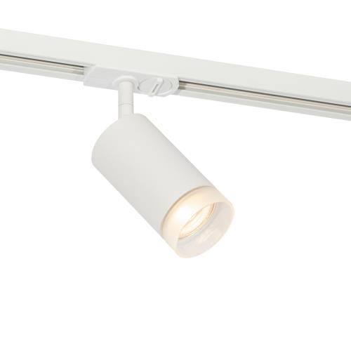 Moderný reflektor s bielym krúžkom pre 1-fázový koľajnicový systém GU10 50 mm - Iconic Jeana