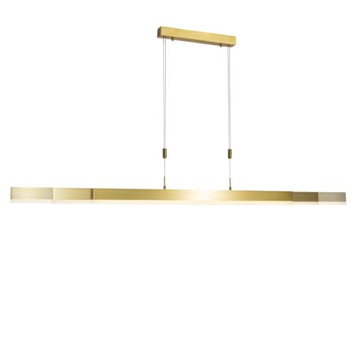 Nastaviteľná závesná lampa zlatá vrátane LED - Lamba