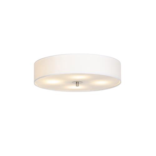 Rustikálne stropné svietidlo biele 50 cm - Drum