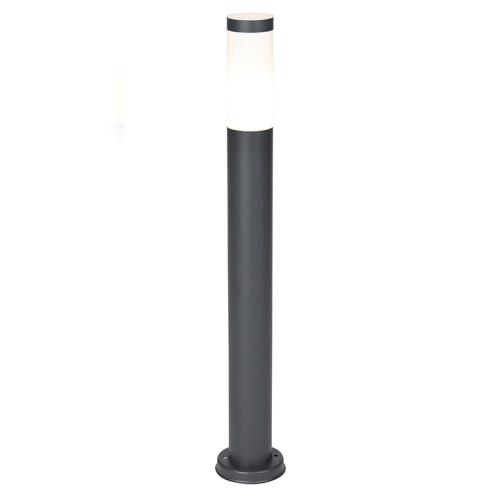 Antracitovo šedý stĺpikový svietidlo 80 cm IP44 opál - Rox