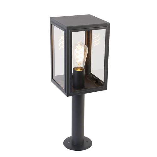 Vonkajšia lampa na stĺp sivá 50 cm IP44 - Sutton