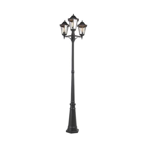 Vidiecka vonkajšia lampa čierna IP44 - New Orleans 3